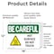 Signmission Hot Surface Sign, 12 in H x 18 in W, Vinyl Decal, Hot Surface Do Not Touch OS-2PACK-BC-D-1218-L-10030 - alternate 6